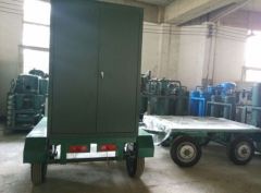 Mobile oil purification machine