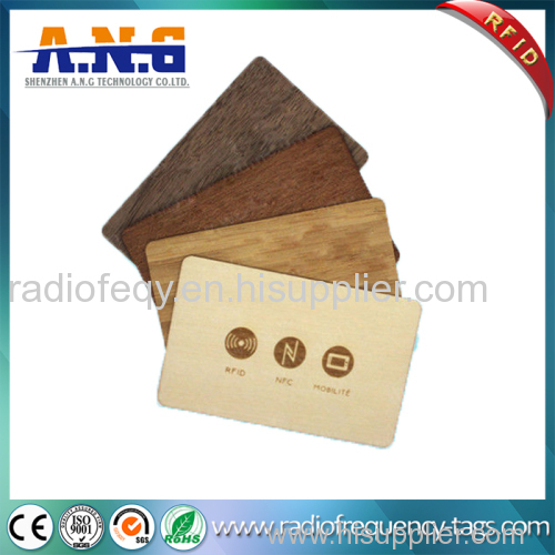 Conference Recycled Custom Printed Cards Wood Key RFID Business Card