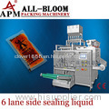 Multi lane oil sachet filling and packing machine