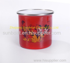 various logo printed enamel mug