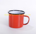 customized logo enamel mug