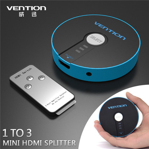 VENTION Mini 3 Port HDMI Switch Switcher 3 Input to 1 Output HDMI Splitter HDMI Port for PS3 PS4 Xbox 360 PC DV DVD HDTV