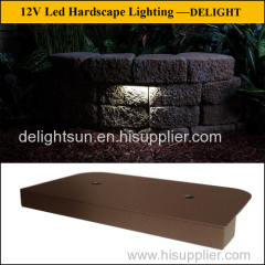 Patented 12V LED Hardscape Lights for Retaining Wall Light Stainless steel 12V led step light