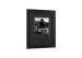 Pure Black Color Wood Gallery Frames 10x10 One Opening for wall decorative