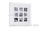 Square 4x4 9 Opening Collage Picture Frame Wooden In Snow Lily Finishing