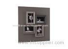 Four Openings 4x6 Square Wooden Collage Frames In Antique Distressed Gray Finishing