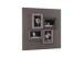 Four Openings 4x6 Square Wooden Collage Frames In Antique Distressed Gray Finishing