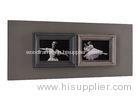 Horizontal Two Openings 4x6 Collages Photo Frame In Dark Gray and Middle Gray Colors