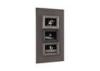 Vertical 4x6 Three Openings Wall Hanging Photo Frames With A Big Distressed Board