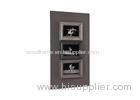 Vertical 4x6 Three Openings Wall Hanging Photo Frames With A Big Distressed Board