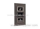 Vertical 4x6 Three Openings Wall Hanging Photo Frames With A Big Distressed Board