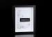 MDF Shadow Box Matted 6"x8" Tabletop Photo Frame In Outer Black With White Inlay