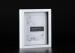 MDF Shadow Box Matted 6"x8" Tabletop Frame In Outer White With Black Inlay