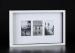 Flat Top Matted 4x6 White Wooden Collages Frames with 3 Openings And Colorful Facepaers