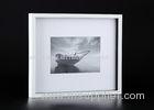 8x12 Matted White and Black Collage Photo Frames In Shadow Box Construction
