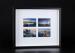One Layer Matted four 4x6 Wooden Collage Frames In Black Outline And White Inlay