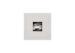 One Opening 10x10 Floating Matted Wood Gallery Frames In High Glossy White Color