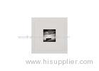 One Opening 10x10 Floating Matted Wood Gallery Frames In High Glossy White Color