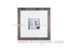 One 10x10 Opening Wooden Gallery Photo Frame In Antique Bushed White