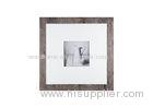 One 10x10 Opening Wooden Gallery Photo Frame In Antique Bushed White