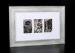 Horizontal 3 Multi Openings Tabletop Photo Frame In Washed White Colors