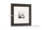 One Single Opening 5x5 Wood Gallery Frame In Washed Black Finishing