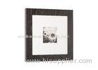 One Single Opening 5x5 Wood Gallery Frame In Washed Black Finishing