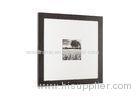 Square Matted 10x10 Opening Gallery Picture Frame In Solid Black Color