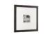 Square Matted 10x10 Opening Gallery Picture Frame In Solid Black Color