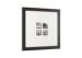 4 Multi Openings 5x5 Gallery Photo Frame In Antique Washed Black Color