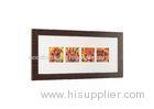 5x5 Multi Openings Wooden Veneer Gallery Photo Frame In Washed Brown