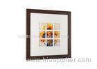 4x4 Nine Multi Openings Gallery Photo Frame Made Of Wooden Veneer