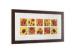 Wooden Veneer 5x5 Ten Openings Gallery Photo Frame In Washed Brown Finishing