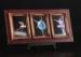 3 - Openings 4x6 Wooden Tabletop multi collage photo frame With An Individual Shelf