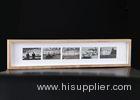Horizontal Rectangle Multi Collages Photo Frames In Natural Color With Shadow Box Construction