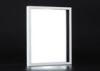 Shadow Box 15x19 Inch Wooden Framed Mirror In Pure White Surface And Black Inlay