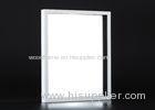 Shadow Box 15x19 Inch Wooden Framed Mirror In Pure White Surface And Black Inlay