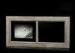 20x8 Washed Brown Decorative Framed Chalk Board With One Floating Photo Frame