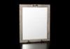 Washed Dark Coffee 23 x 19 Inch Wood Framed Bathroom Mirror / Wood Surround Mirrors