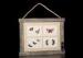 Poplar Wood Four 5x7 Openings Collage Frames Hung By Rope With Metal Decoration