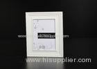Large Single Stand Pure White Tabletop Photo Frame With Simple MDF Profile