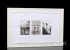Urban Three Openings 4x6 Matted Collages Photo Frames With Simple Board In White