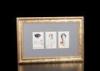 Horizontal Three Openings 4x6 MDF Collage Photo Frame In Noble Antique Gold