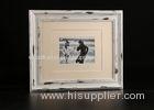 Single Opening Double Matted 5x7 Collage Photo Frame In Distress White