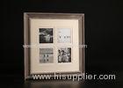 Solid Wooden Four Openings Collage Photo Frame In Washed Natural Color