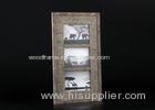 Three Openings 5x7 Matted Wall Hanging Photo Frame In Rural Style