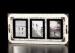 3 Multi Openings 5x7 Wooden Wall Hanging Photo Frame In Distressed White Finishing