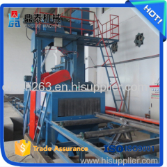 Rebar shot blasting machine/gold-drawn round steel sandblasting machine/cleaning iron art fence