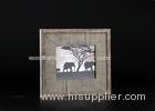 Wooden Uneven Matted Antique Dark Coffee Wood picture frames for wall hanging