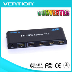 Vention Black High Quality 1 IN 4 OUT 4 Port HDMI Splitter 1.4V